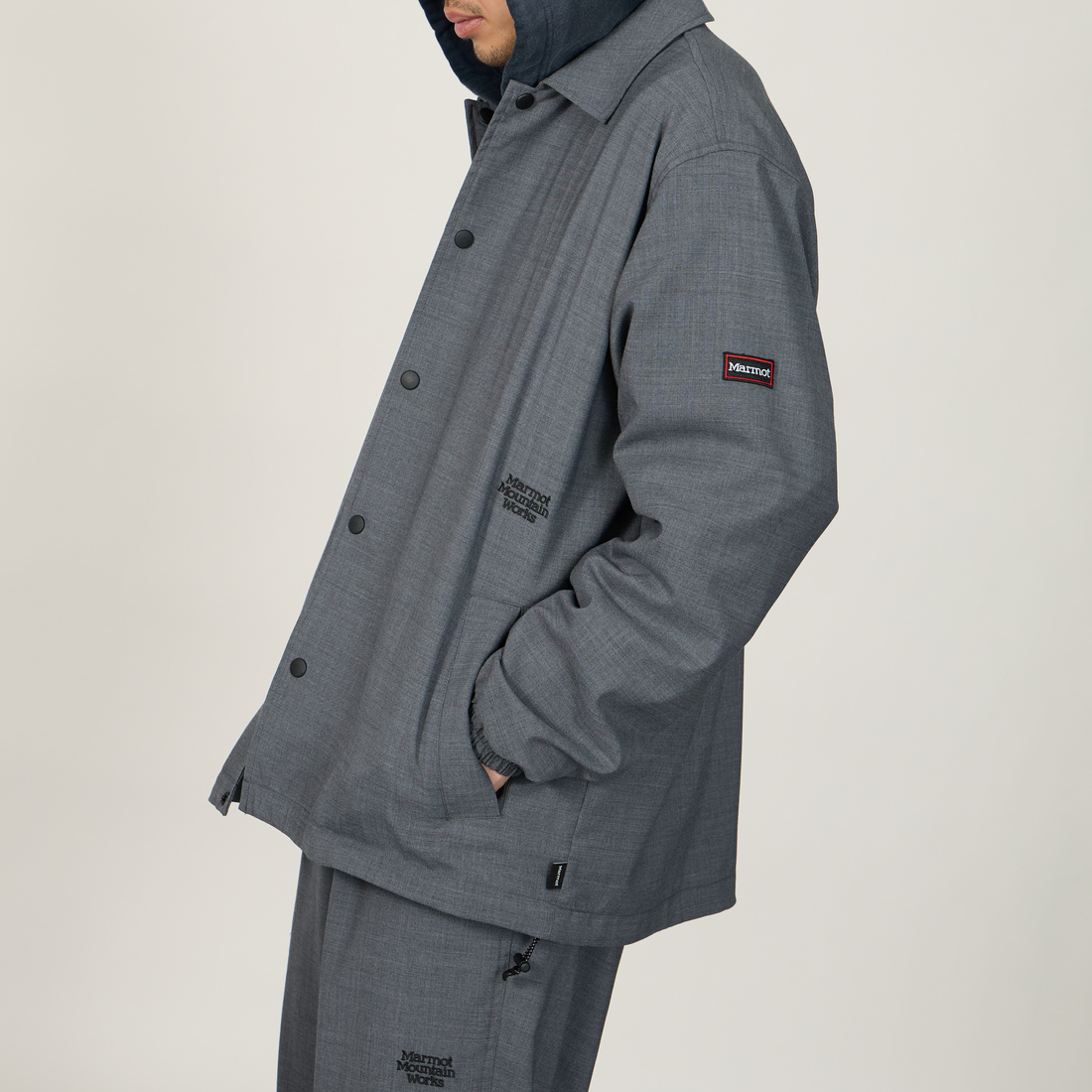 GRAY&&モデル身長：179cm 着用サイズ：L&&