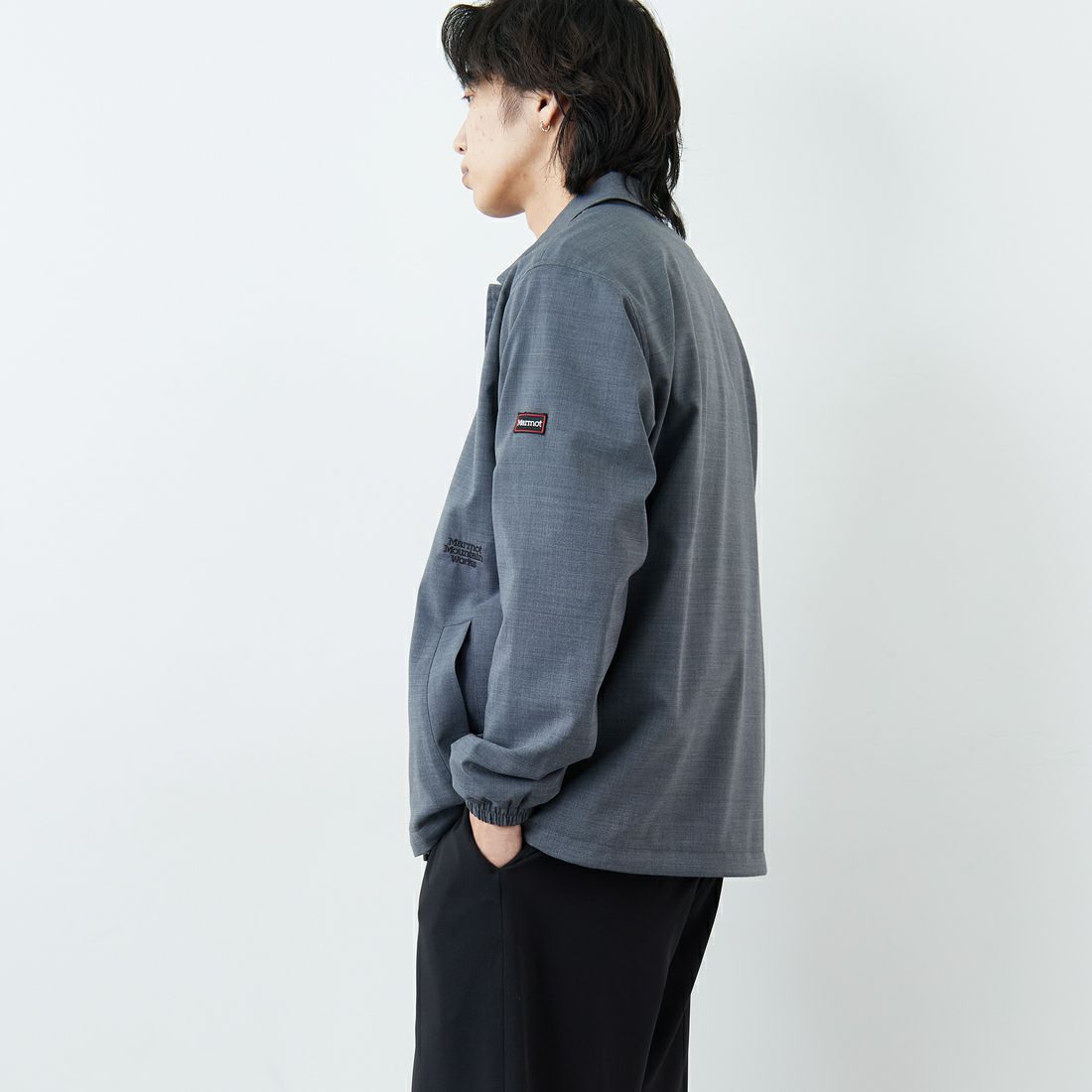 Marmot [マーモット] 別注 メリノウール コーチジャケット [MTSS26MJK330IN-JF] GRAY