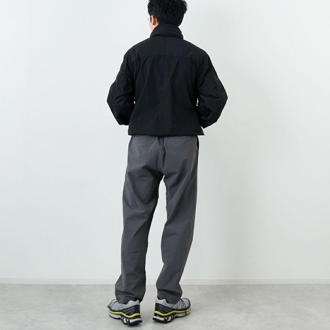 GRAMiCCi [グラミチ] 別注 エブリデイ ナイロンパンツ [GUP6-S2013-JF] GRAY &&モデル身長：168cm 着用サイズ：L&&