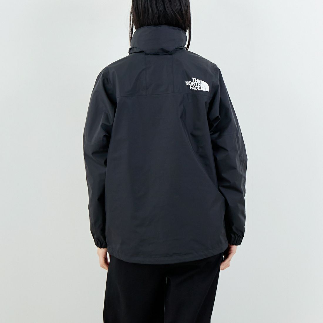 THE NORTH FACE [ザ ノースフェイス] マウンテンレインテックスジャケット [NPW62552] K &&モデル身長：162cm 着用サイズ：M&&