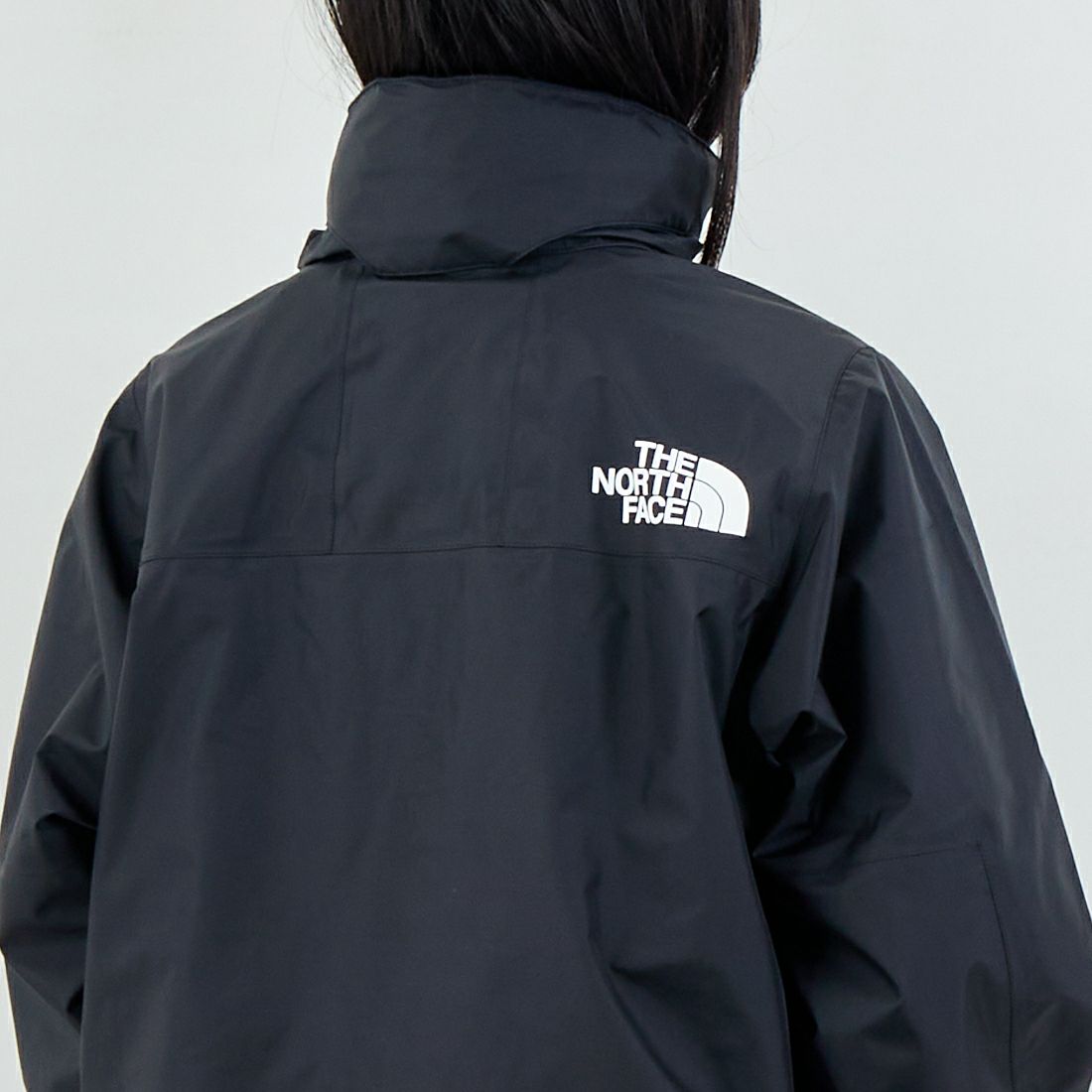 THE NORTH FACE [ザ ノースフェイス] マウンテンレインテックスジャケット [NPW62552] K &&モデル身長：162cm 着用サイズ：M&&