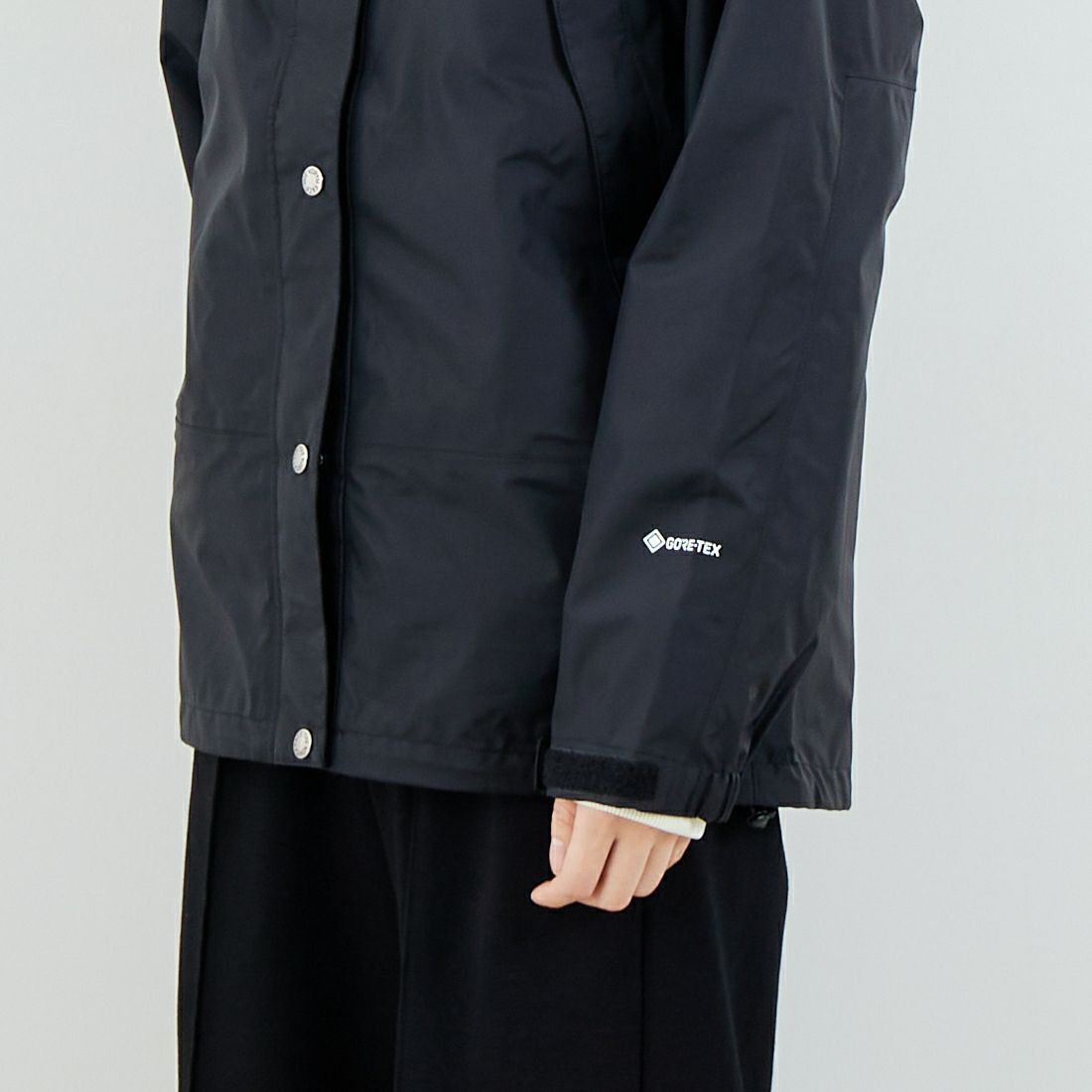 THE NORTH FACE [ザ ノースフェイス] マウンテンレインテックスジャケット [NPW62552] K &&モデル身長：162cm 着用サイズ：M&&