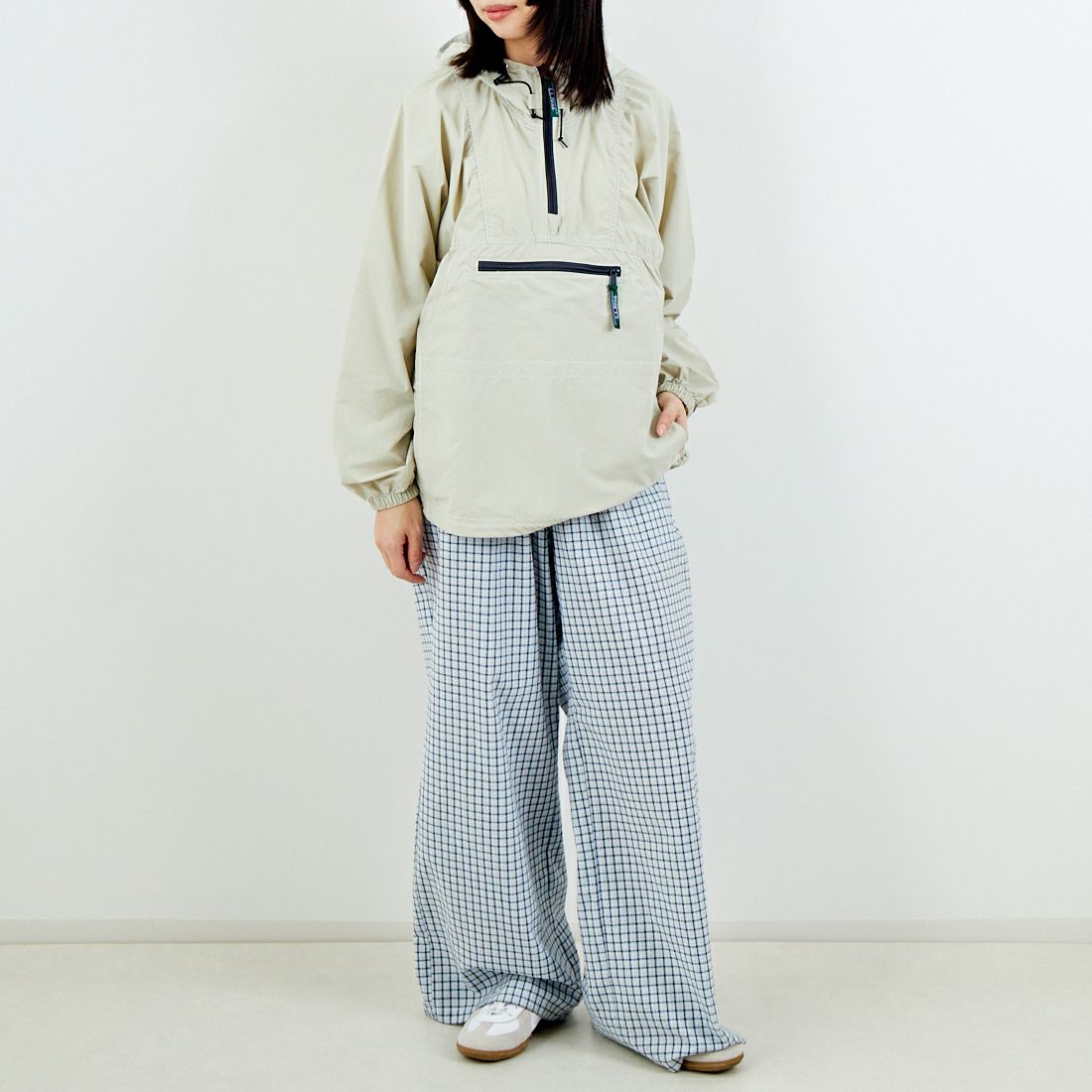 L.L.BEAN [エルエルビーン] MILO アノラックパーカー [6175-3139] 24 SAND &&モデル身長：162cm 着用サイズ：M&&