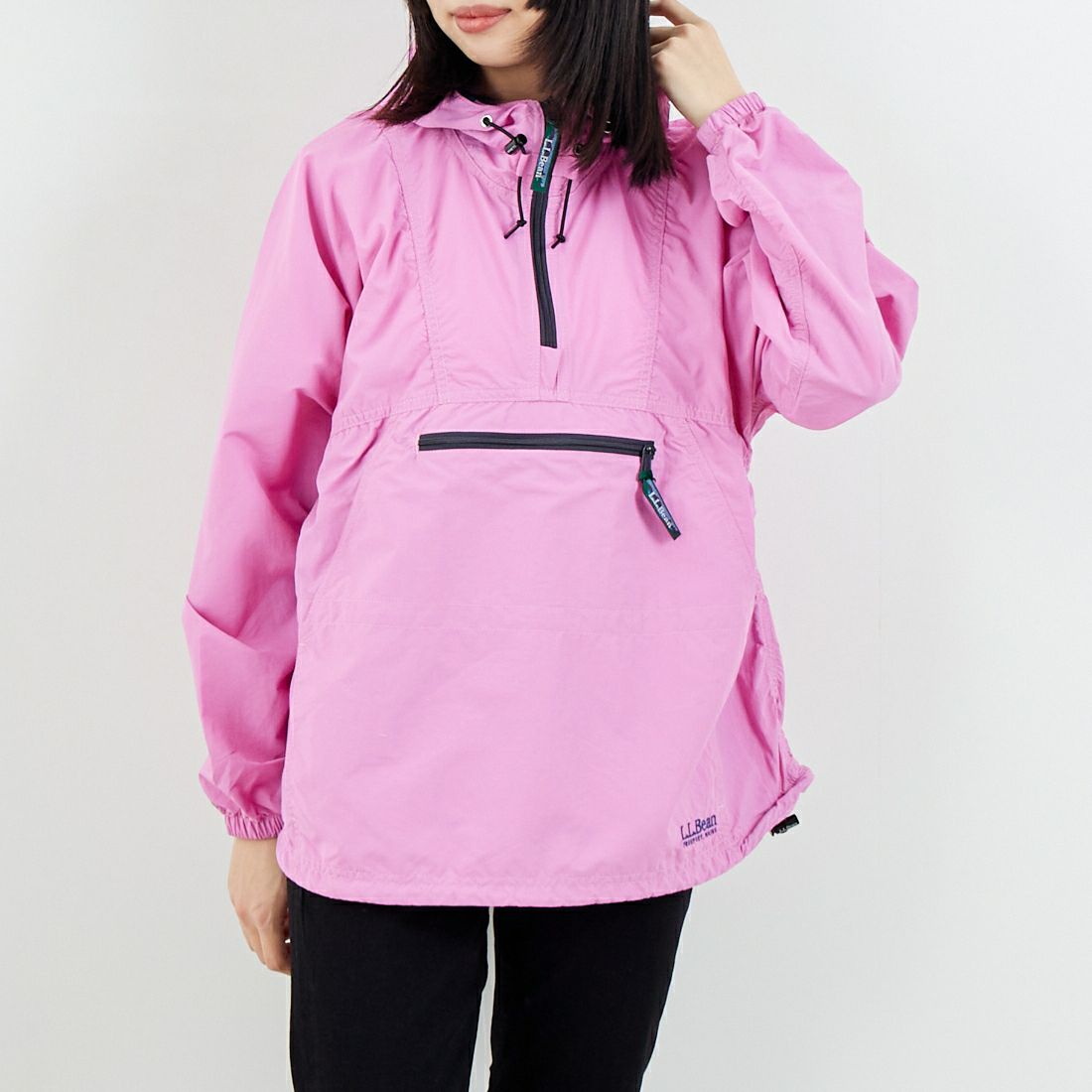 L.L.BEAN [エルエルビーン] MILO アノラックパーカー [6175-3139] 08 D.PINK &&モデル身長：162cm 着用サイズ：M&&