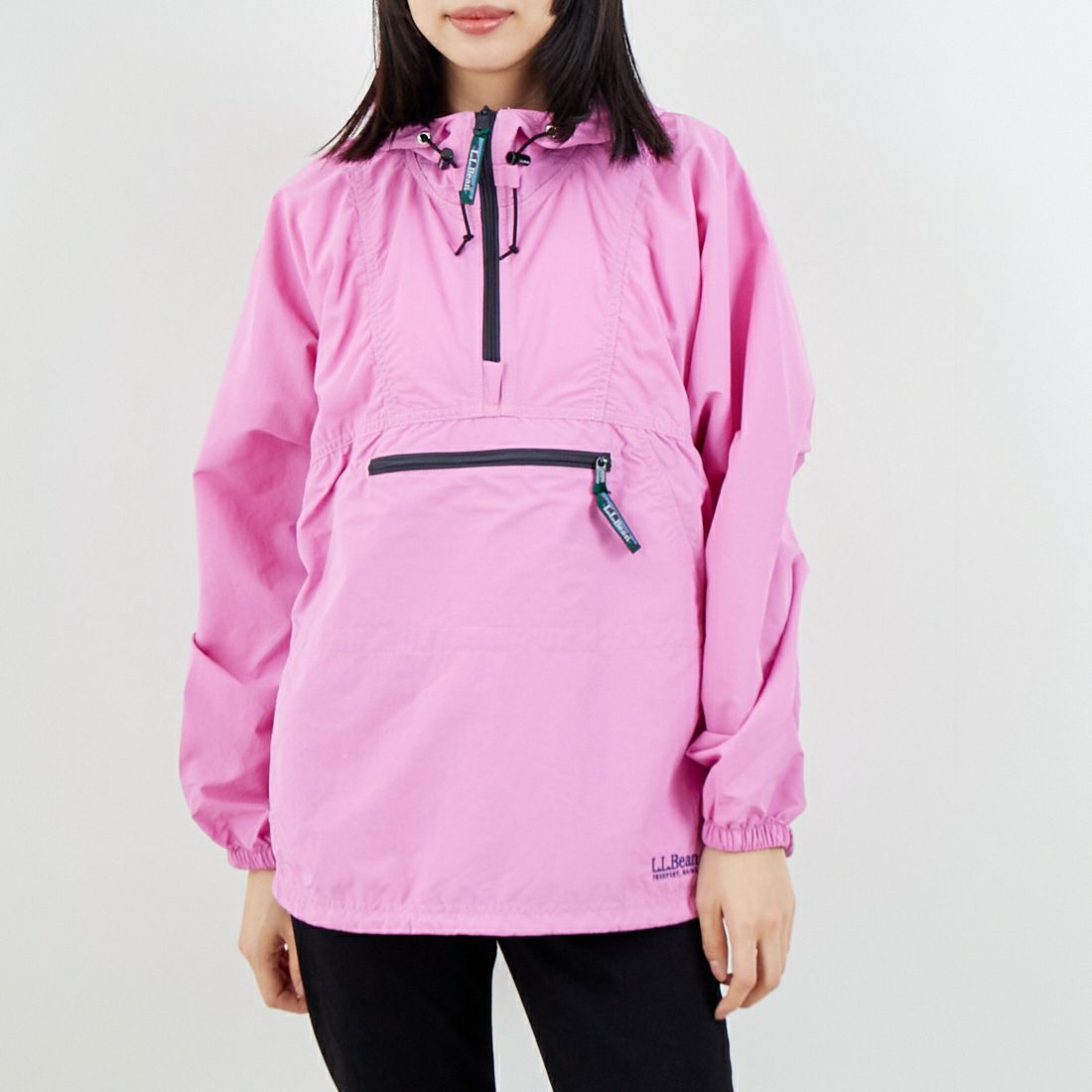 L.L.BEAN [エルエルビーン] MILO アノラックパーカー [6175-3139] 08 D.PINK &&モデル身長：162cm 着用サイズ：M&&