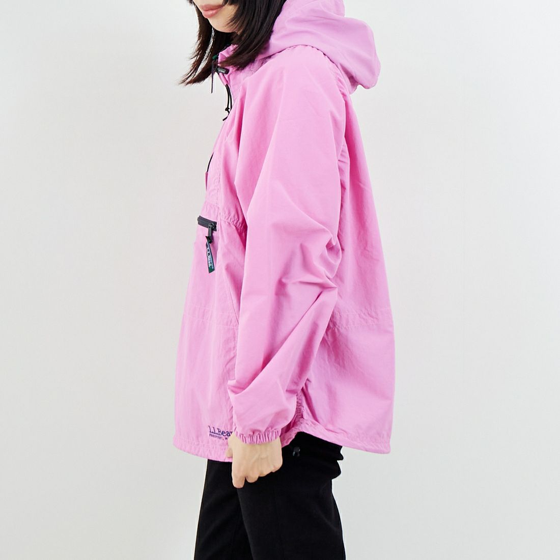 L.L.BEAN [エルエルビーン] MILO アノラックパーカー [6175-3139] 08 D.PINK &&モデル身長：162cm 着用サイズ：M&&