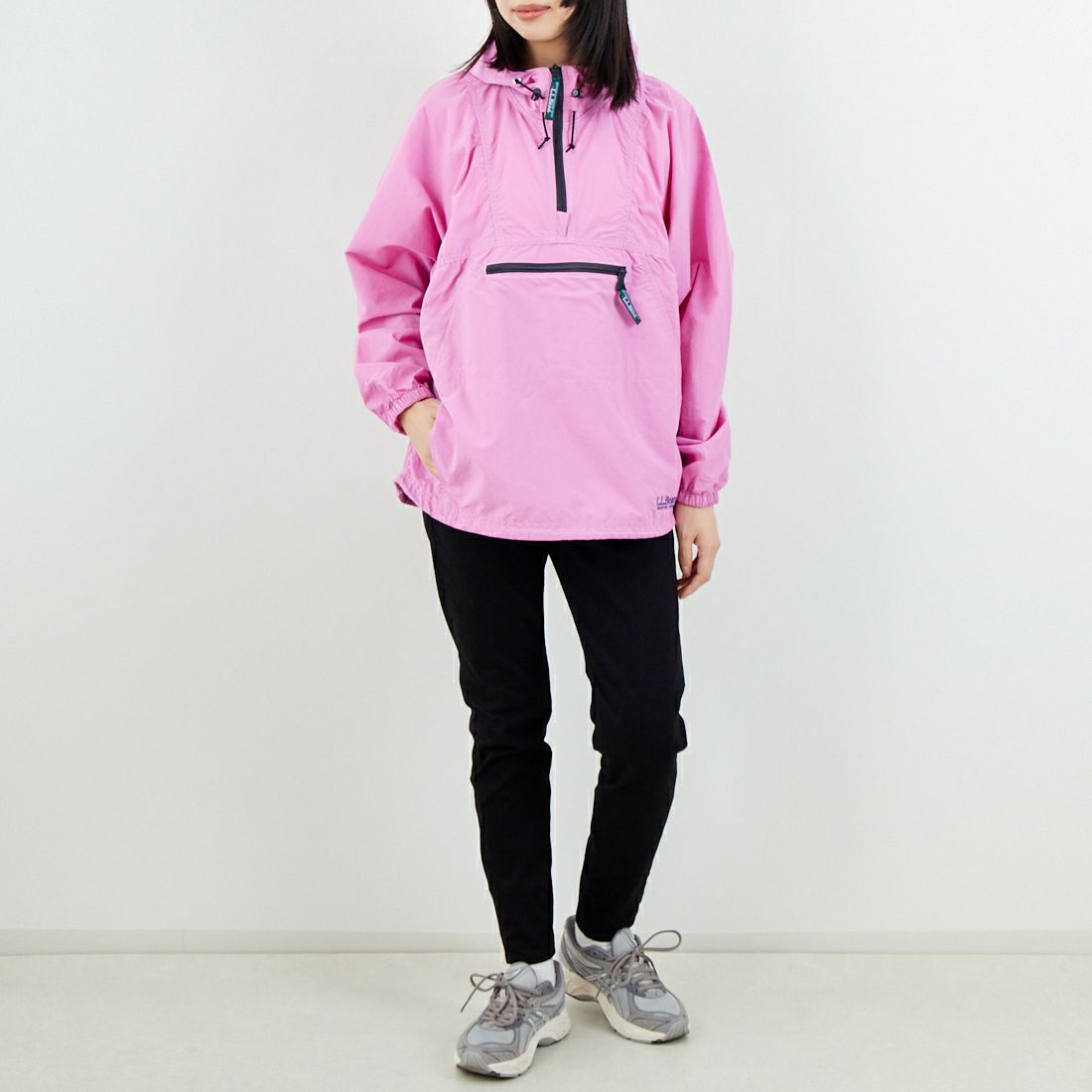 L.L.BEAN [エルエルビーン] MILO アノラックパーカー [6175-3139] 08 D.PINK &&モデル身長：162cm 着用サイズ：M&&