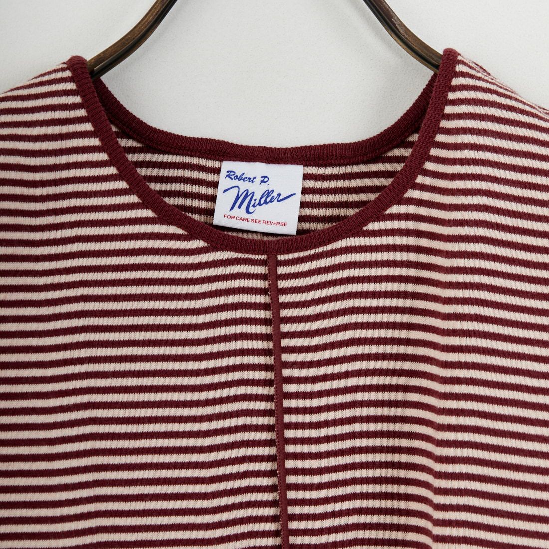 Robert P.Miller [ロバートピーミラー] 別注 配色 センタースリット パネルリブタンクトップ [RM261-2261IN-JF] CLAY