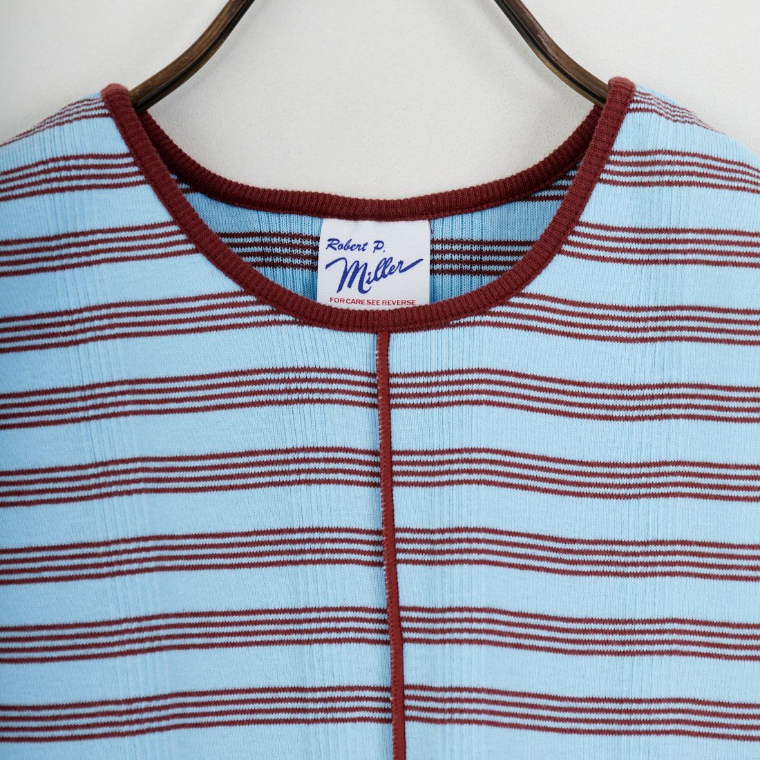 Robert P.Miller [ロバートピーミラー] 別注 配色 センタースリット パネルリブタンクトップ [RM261-2261IN-JF] BLUEBERRY