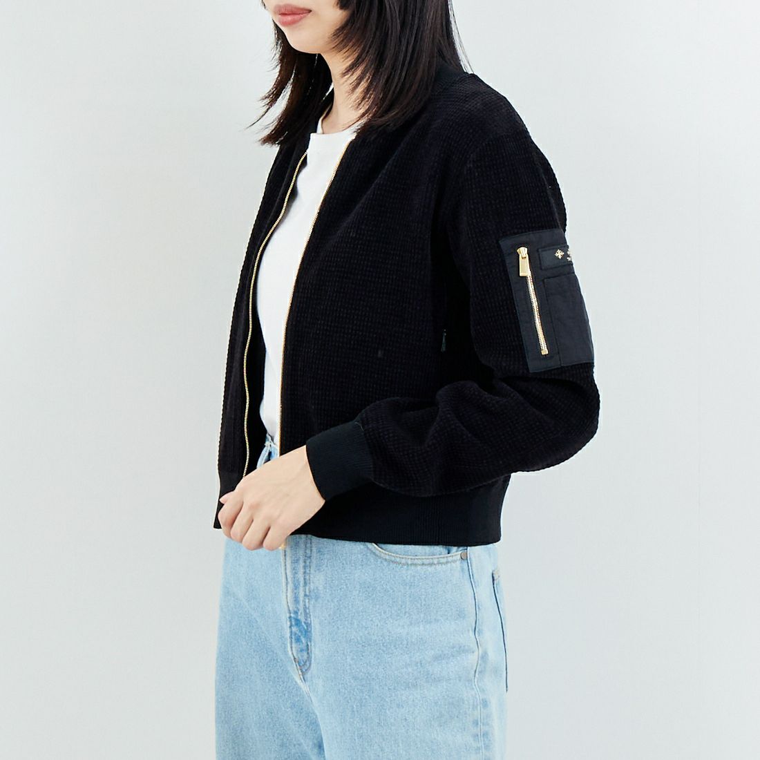 BLACK&&モデル身長：162cm 着用サイズ：2&&