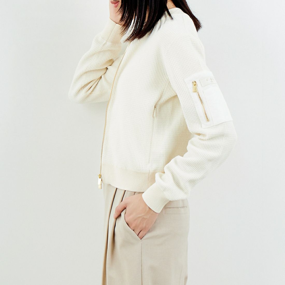 TATRAS [タトラス] SKALA/スカーラ ニットブルゾン [LCKZ0346053588] IVORY