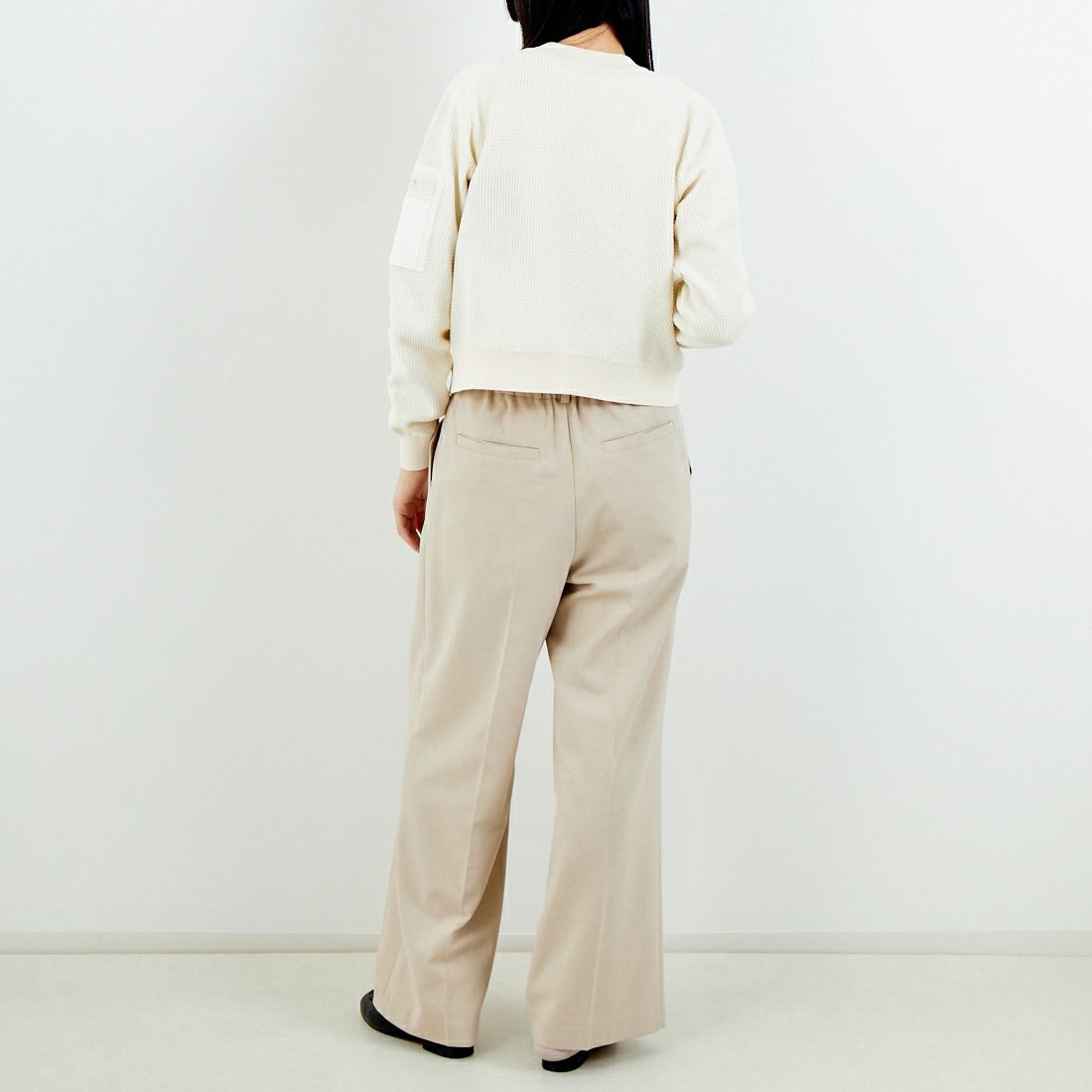 TATRAS [タトラス] SKALA/スカーラ ニットブルゾン [LCKZ0346053588] IVORY &&モデル身長：162cm 着用サイズ：2&&