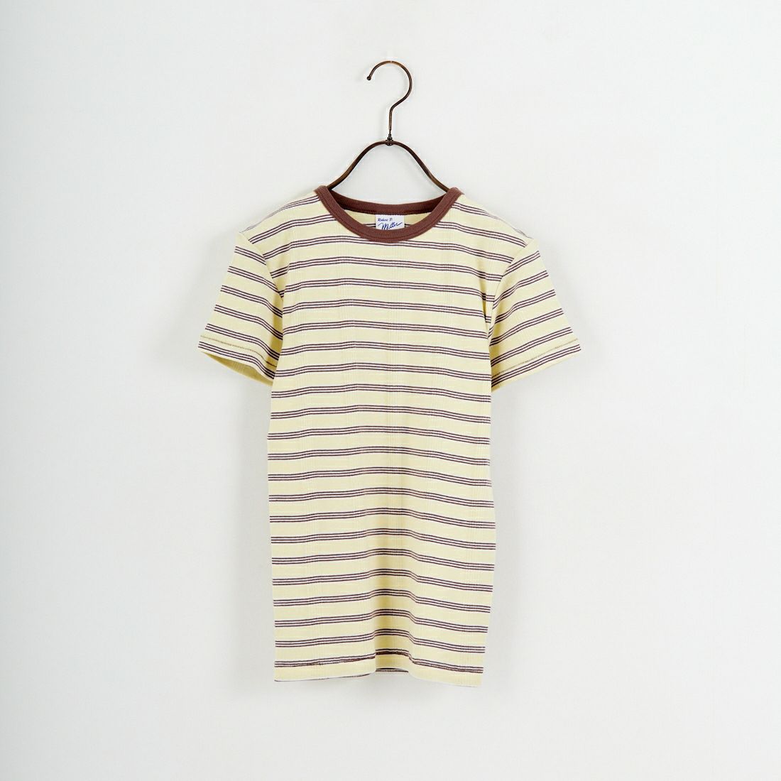 Robert P.Miller [ロバートピーミラー] 別注 配色 パネルリブショートスリーブTシャツ [RM261-2152IN-JF] BANANA