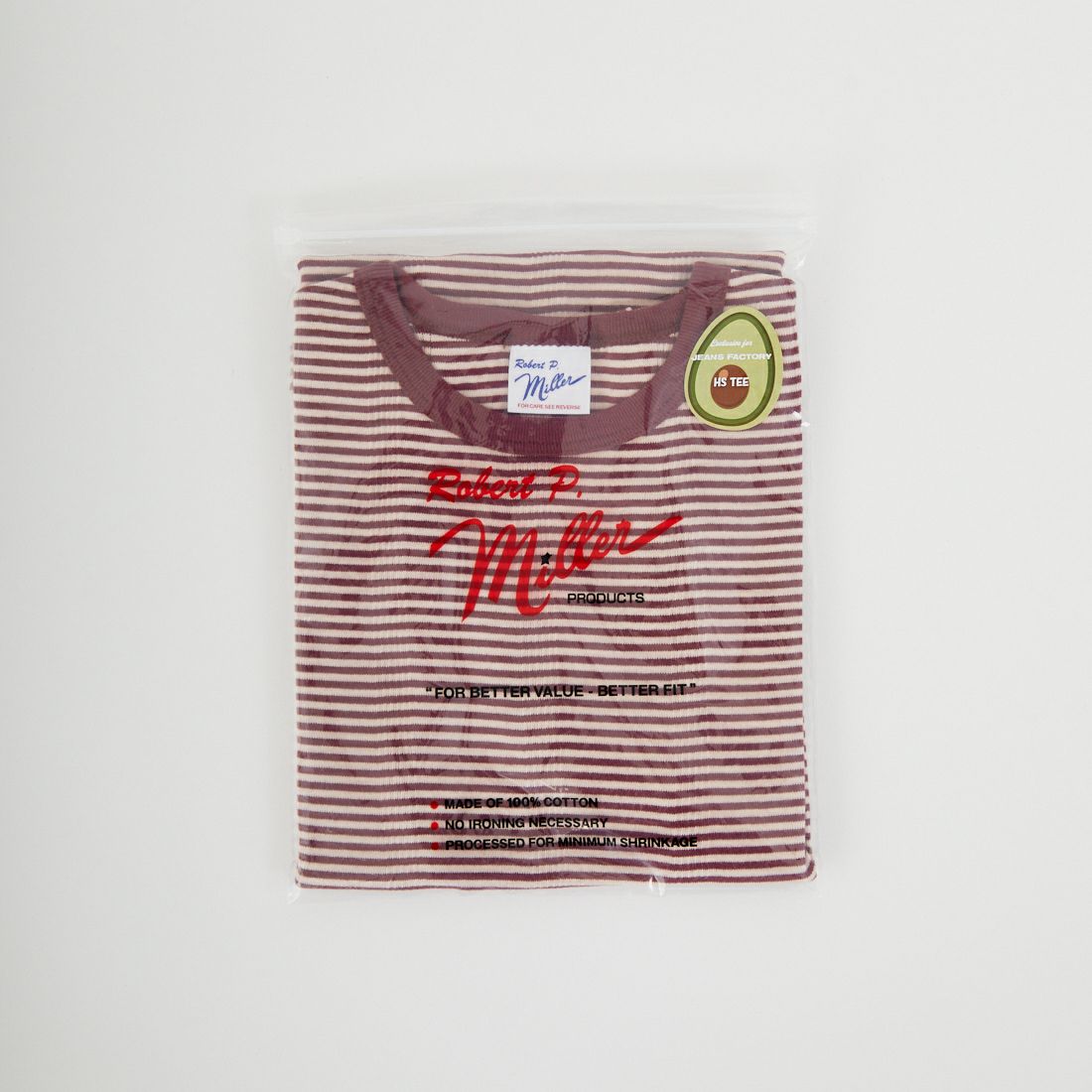 Robert P.Miller [ロバートピーミラー] 別注 配色 パネルリブショートスリーブTシャツ [RM261-2152IN-JF] CLAY