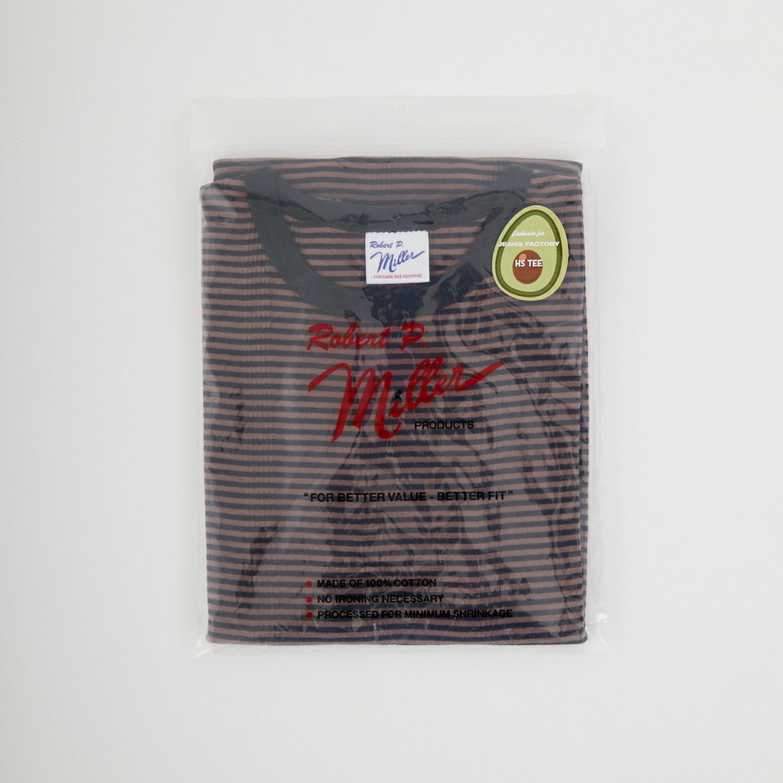 Robert P.Miller [ロバートピーミラー] 別注 配色 パネルリブショートスリーブTシャツ [RM261-2152IN-JF] BROWN