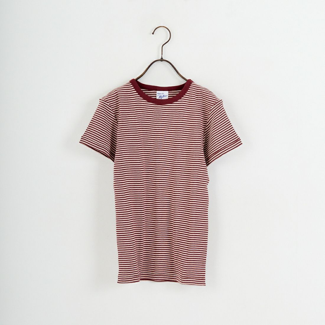 Robert P.Miller [ロバートピーミラー] 別注 配色 パネルリブショートスリーブTシャツ [RM261-2152IN-JF] CLAY