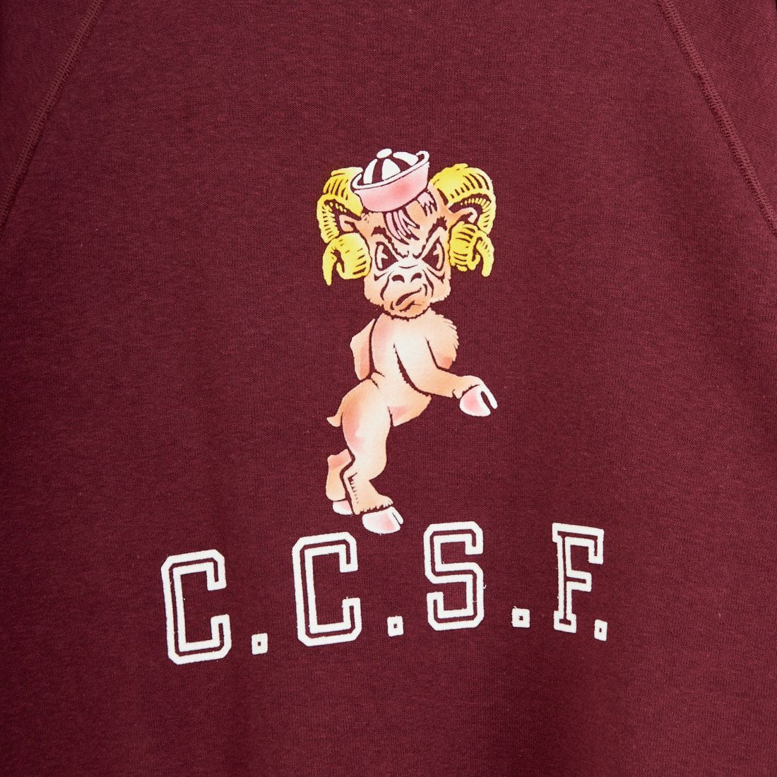 WAREHOUSE [ウエアハウス] C.C.S.F. ラグランスウェット [409-CCSF] ｴﾝｼﾞ