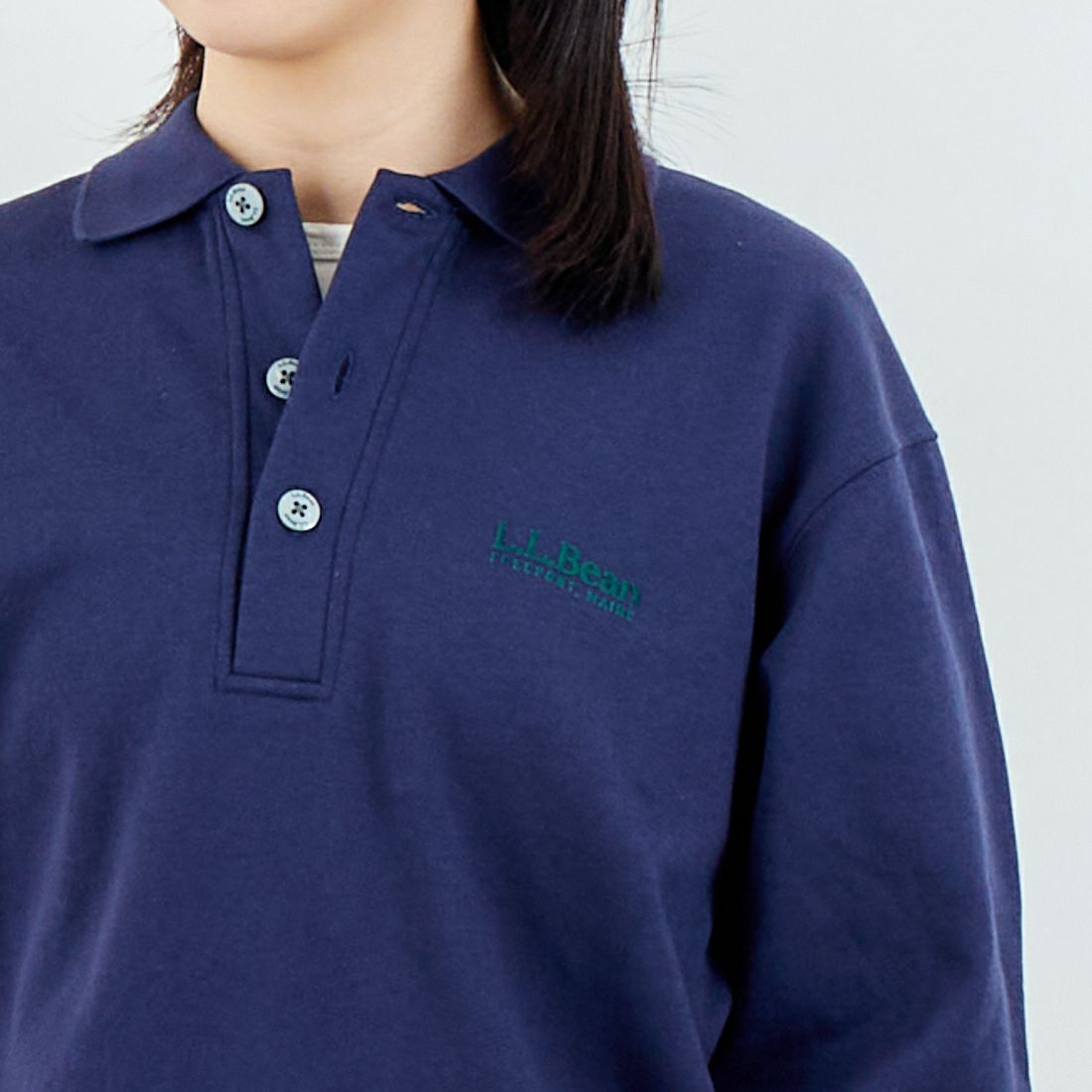 L.L.BEAN [エルエルビーン] PORTAGE ポロスウェット [6175-3151] 67 NAVY