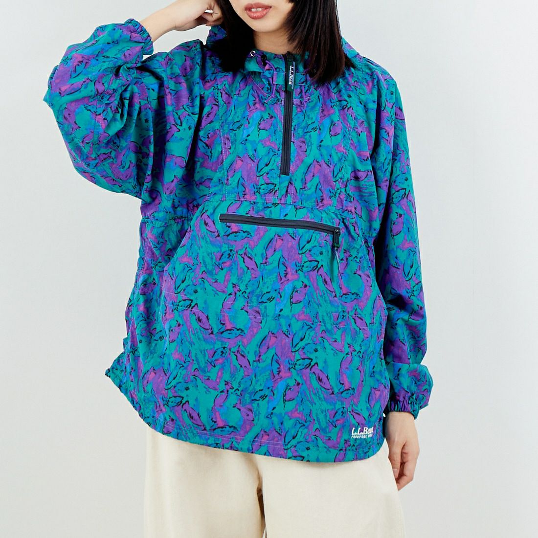 L.L.BEAN [エルエルビーン] MILO アノラックプリントパーカー [6175-3140] 90 SCHOOL