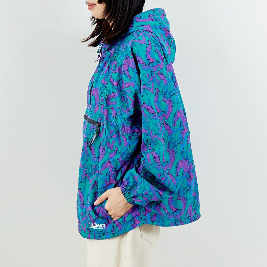 L.L.BEAN [エルエルビーン] MILO アノラックプリントパーカー [6175-3140] 90 SCHOOL