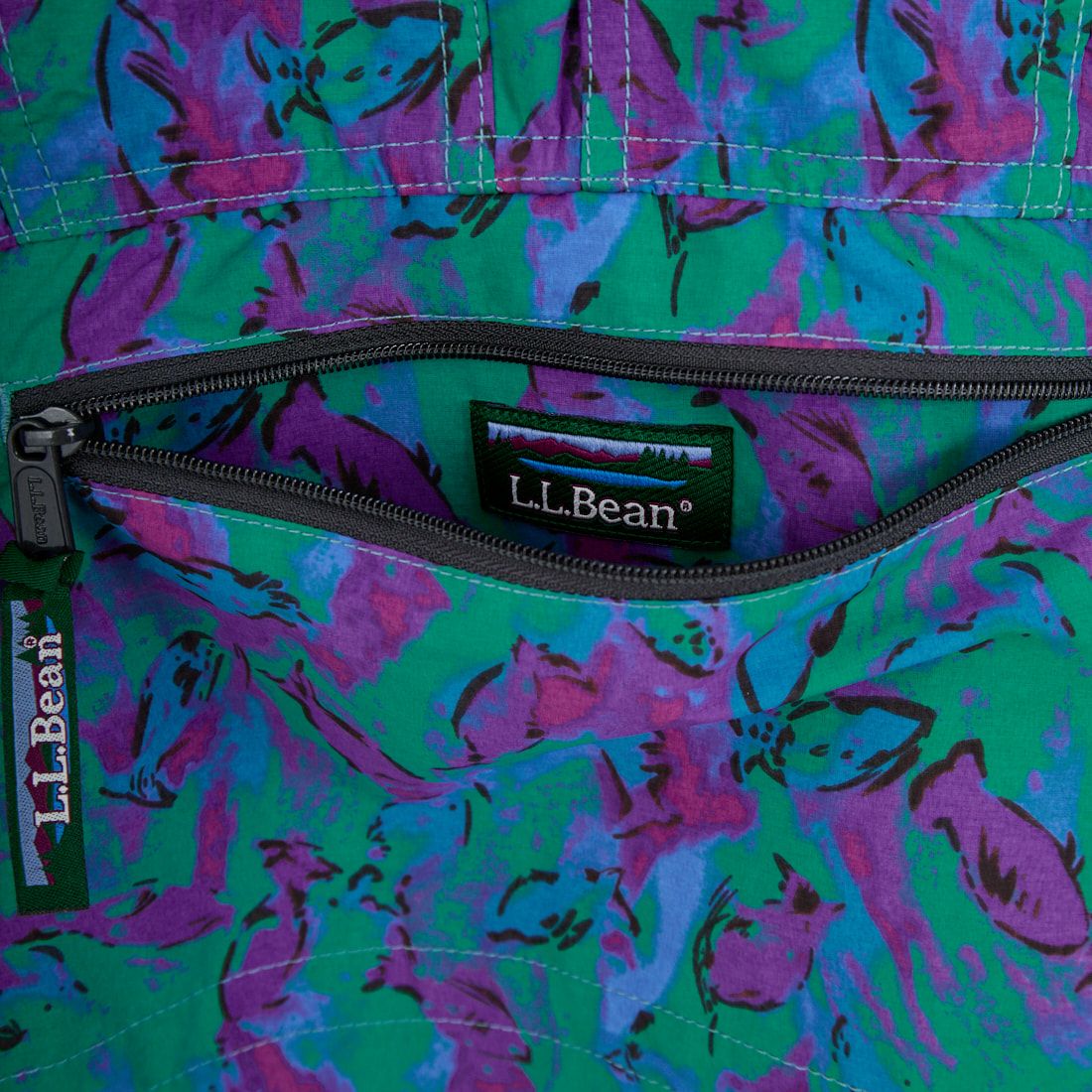 L.L.BEAN [エルエルビーン] MILO アノラックプリントパーカー [6175-3140] 90 SCHOOL