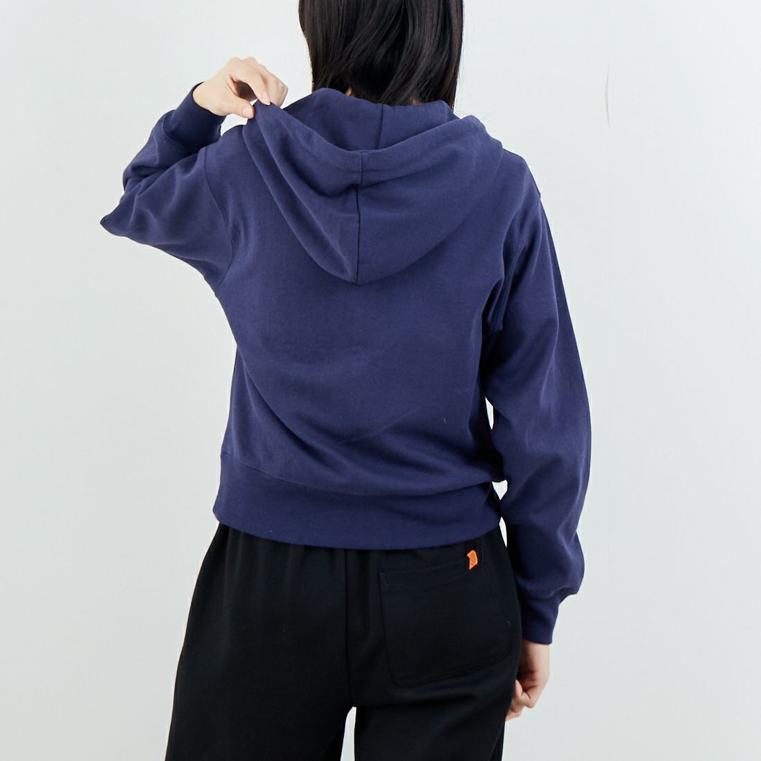 L.L.BEAN [エルエルビーン] PORTAGE フルジップフーデッドスウェット [6175-3150] 67 NAVY &&モデル身長：162cm 着用サイズ：M&&