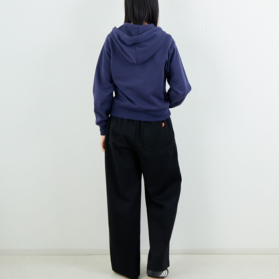 L.L.BEAN [エルエルビーン] PORTAGE フルジップフーデッドスウェット [6175-3150] 67 NAVY &&モデル身長：162cm 着用サイズ：M&&