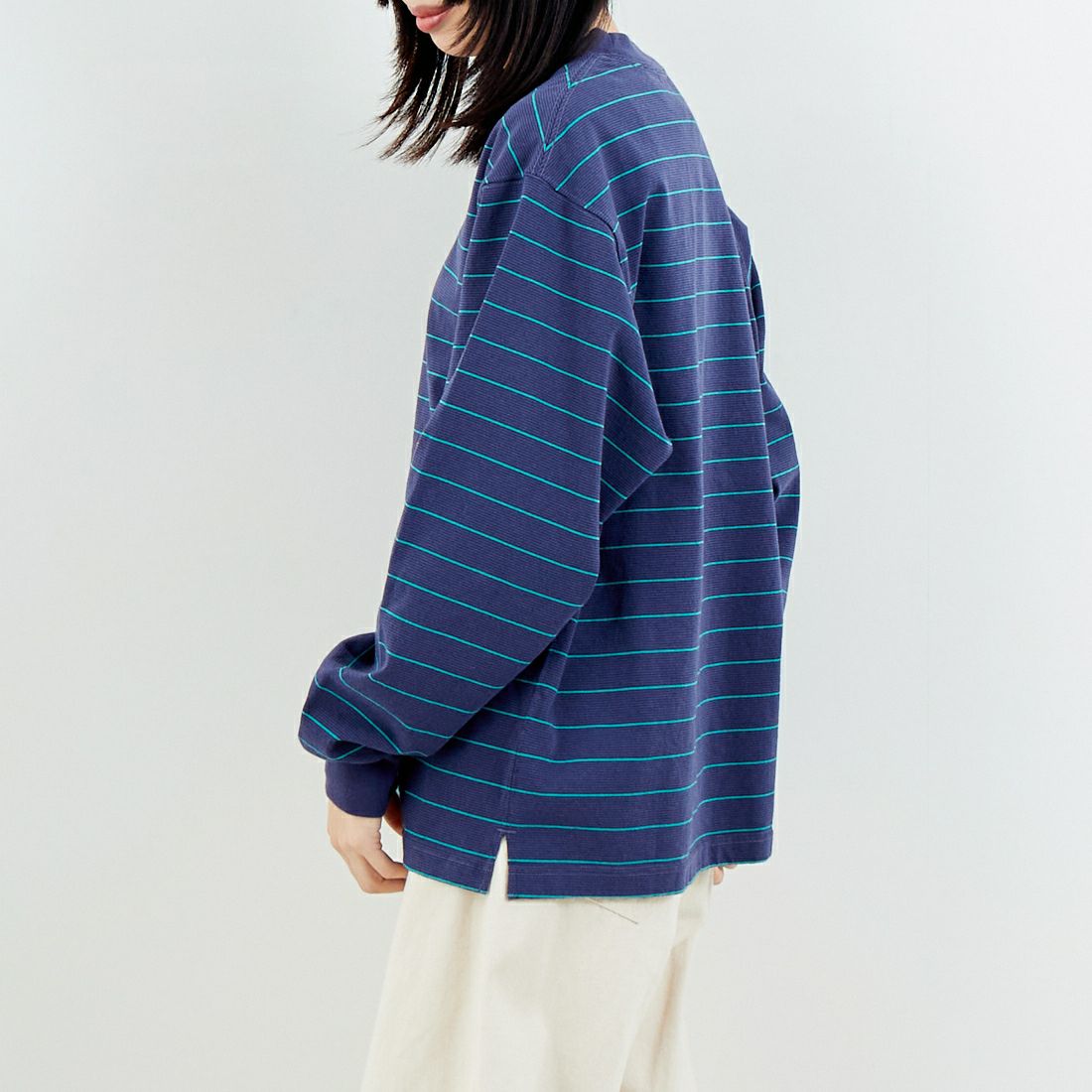 L.L.BEAN [エルエルビーン] Union ロングスリーブボーダーTシャツ [6175-3053] 93 NVY/TEA