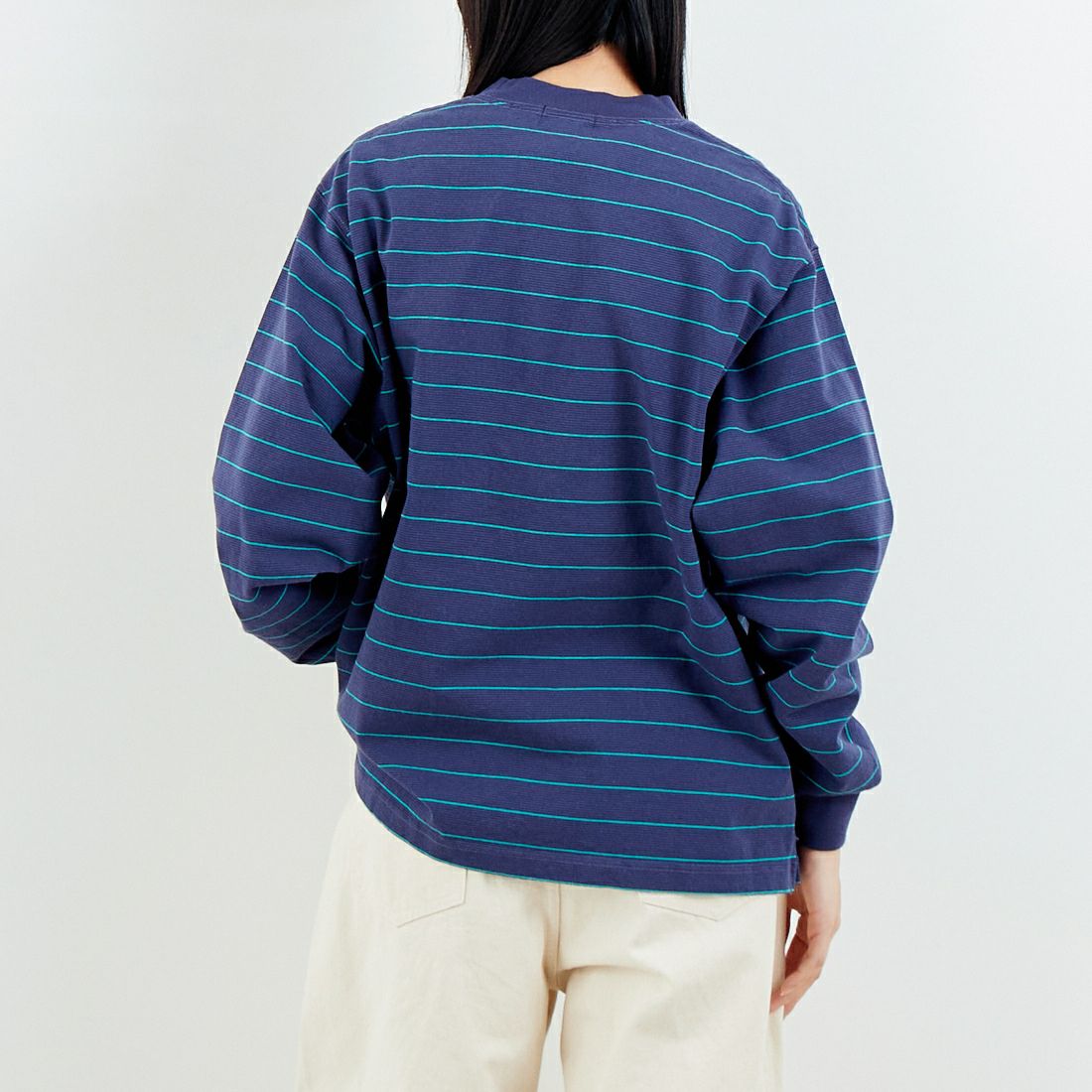 L.L.BEAN [エルエルビーン] Union ロングスリーブボーダーTシャツ [6175-3053] 93 NVY/TEA