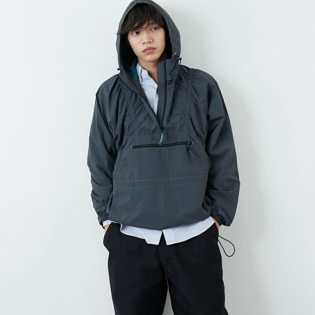 L.L.BEAN [エルエルビーン] MILO アノラックパーカー [6175-3039] 48 NIGHT &&モデル身長：179cm 着用サイズ：L&&