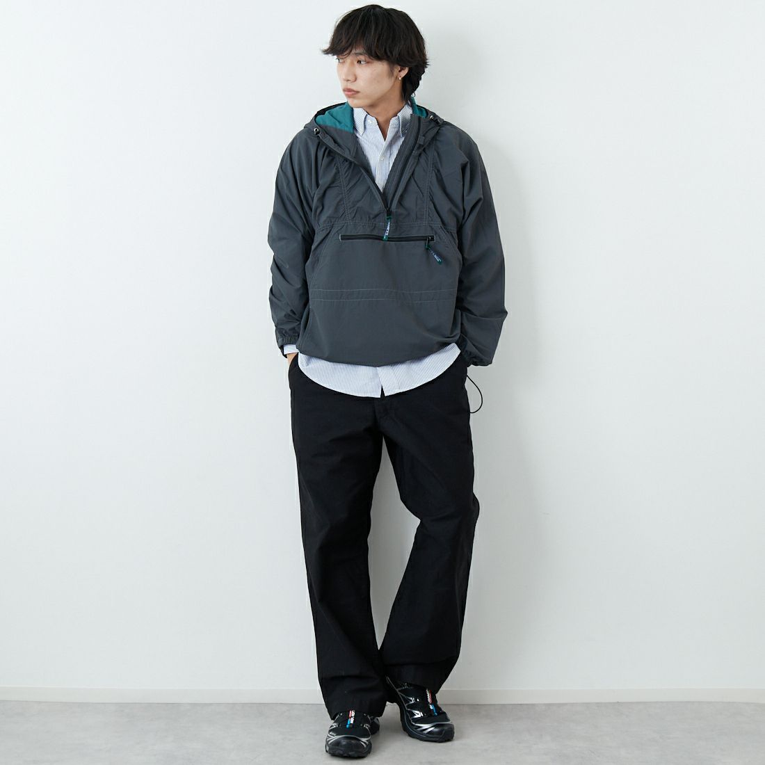 L.L.BEAN [エルエルビーン] MILO アノラックパーカー [6175-3039] 48 NIGHT &&モデル身長：179cm 着用サイズ：L&&