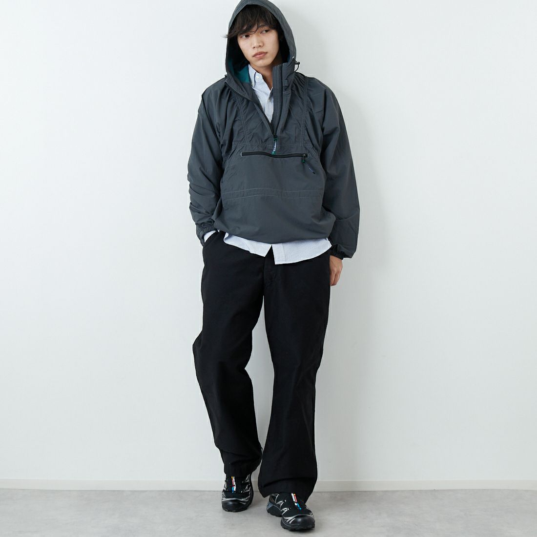 L.L.BEAN [エルエルビーン] MILO アノラックパーカー [6175-3039] 48 NIGHT &&モデル身長：179cm 着用サイズ：L&&