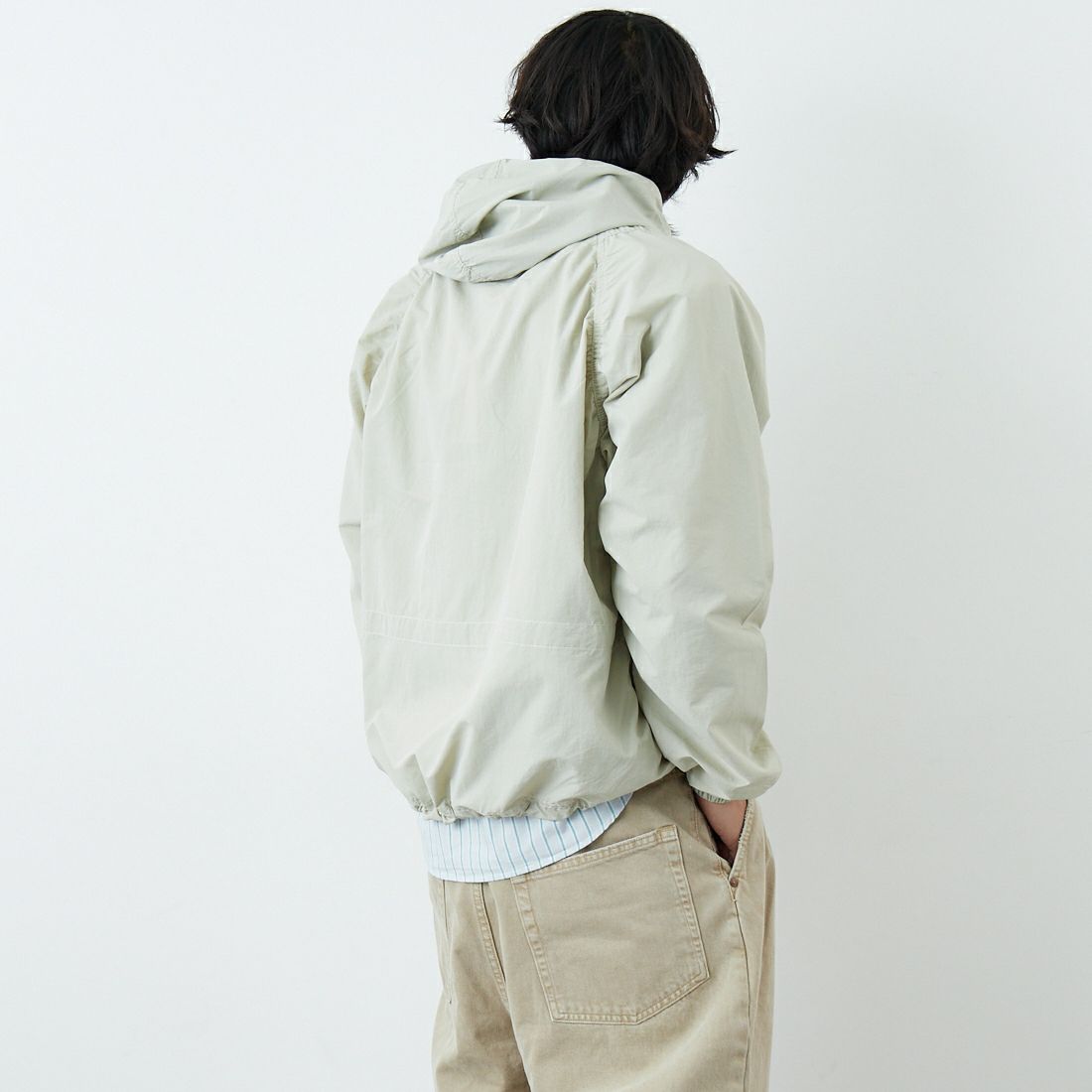 L.L.BEAN [エルエルビーン] MILO アノラックパーカー [6175-3039] 24 SAND &&モデル身長：179cm 着用サイズ：M&&