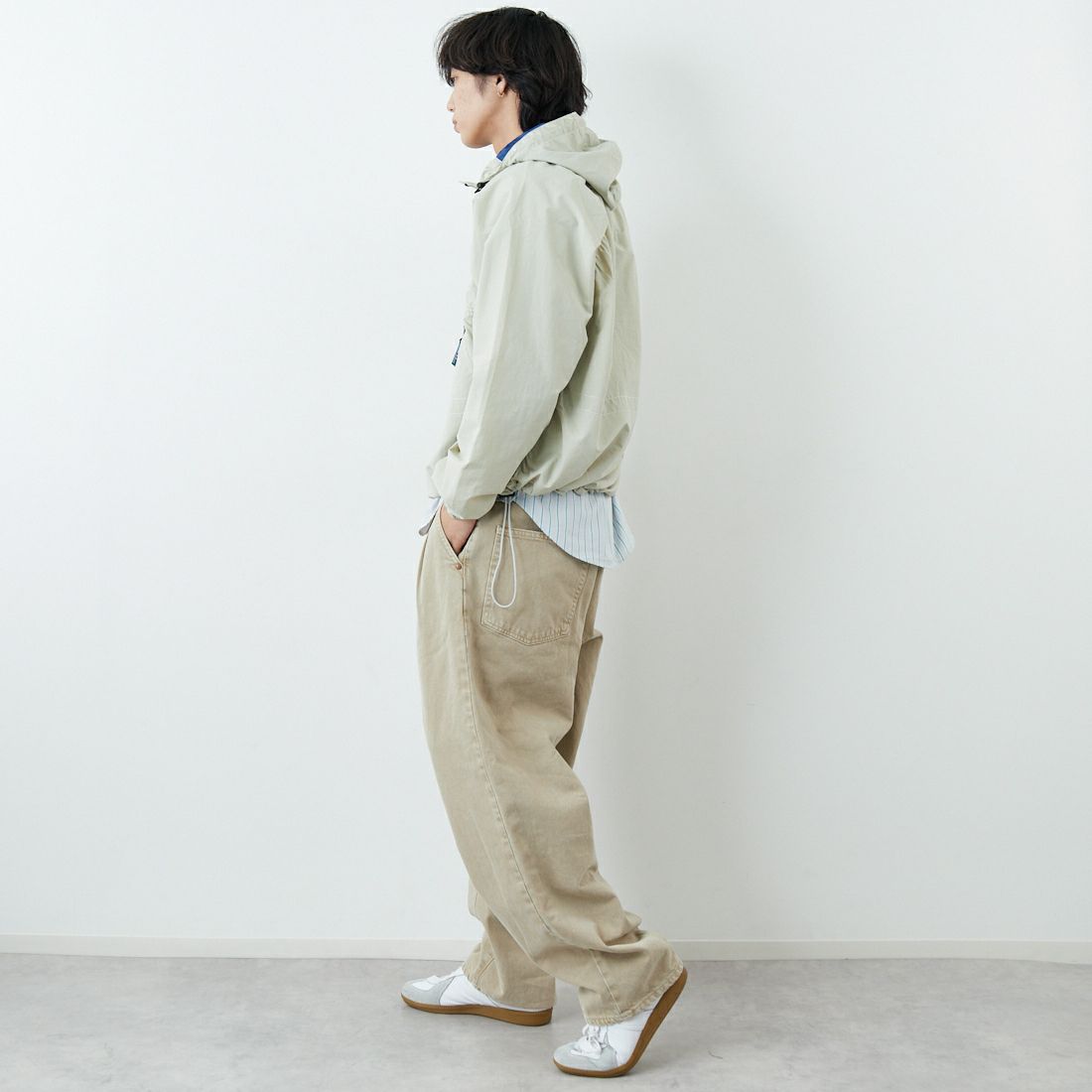 L.L.BEAN [エルエルビーン] MILO アノラックパーカー [6175-3039] 24 SAND &&モデル身長：179cm 着用サイズ：M&&