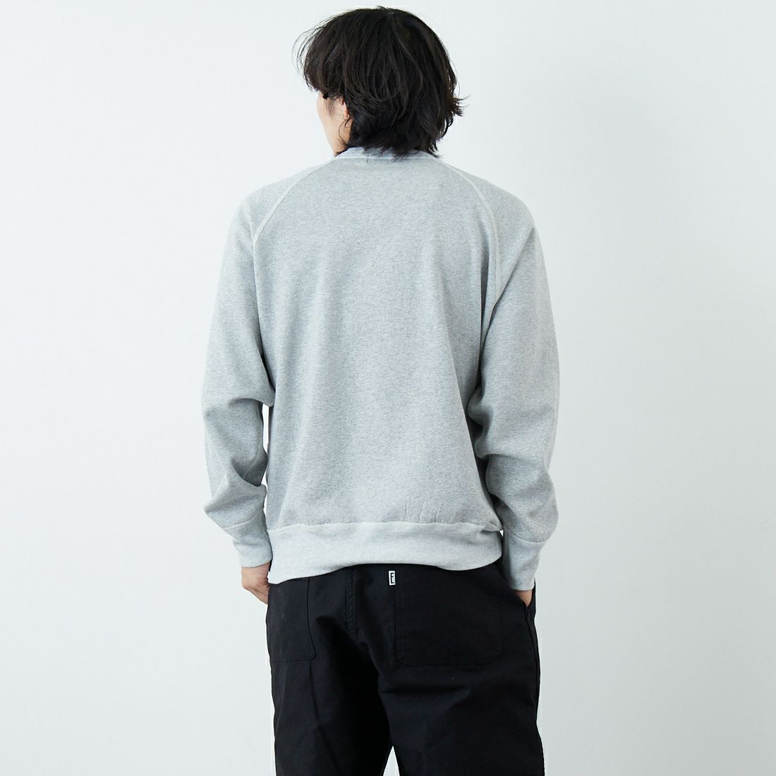 L.L.BEAN [エルエルビーン] PORTAGE クルーネックスウェット [6175-3049] 29 TOP GRY &&モデル身長：179cm 着用サイズ：L&&