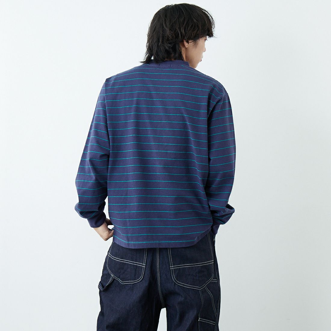 L.L.BEAN [エルエルビーン] Union ロングスリーブボーダーTシャツ [6175-3053] 93 NVY/TEA