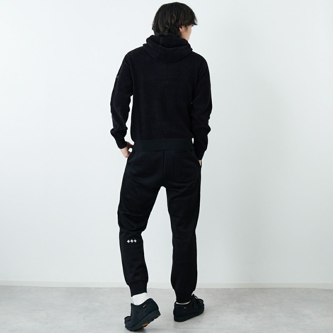 TATRAS [タトラス] ANAFI/アナフィ ニットブルゾン [MCKZ0345053588] BLACK &&モデル身長：179cm 着用サイズ：2&&