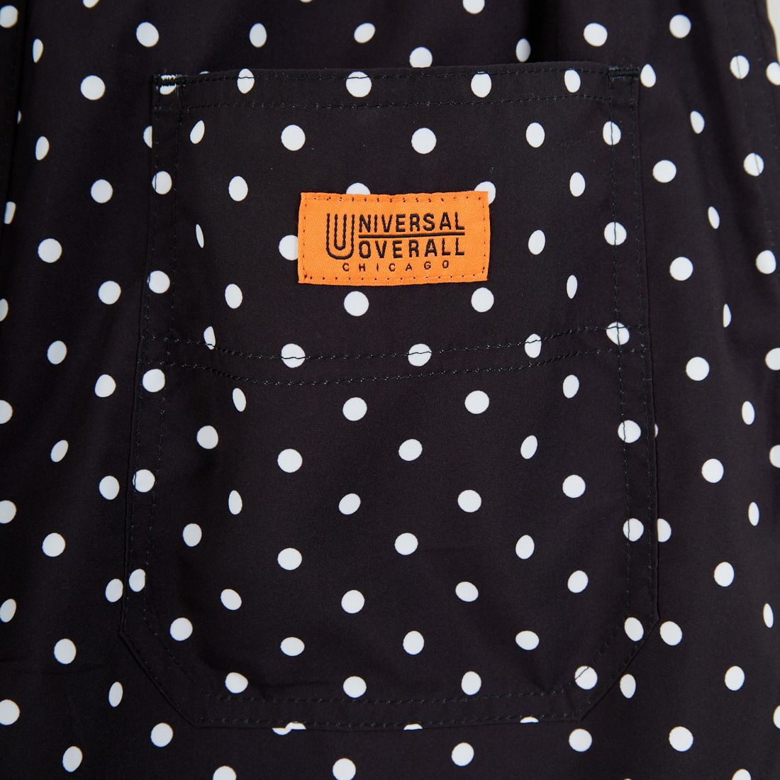 UNIVERSAL OVERALL [ユニバーサルオーバーオール] 別注 総柄イージーワイドパンツ [U2612634IN-JF] BLKﾄﾞｯﾄ