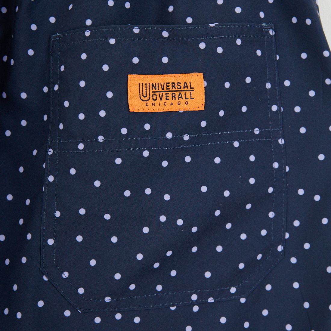 UNIVERSAL OVERALL [ユニバーサルオーバーオール] 別注 総柄イージーワイドパンツ [U2612634IN-JF] NVYﾄﾞｯﾄ