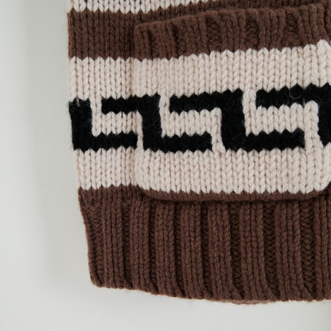 THE ALASKAN [アラスカン] カウチンニット ジップアップジャケット [AL242CS13011] 91 CRM/BRN