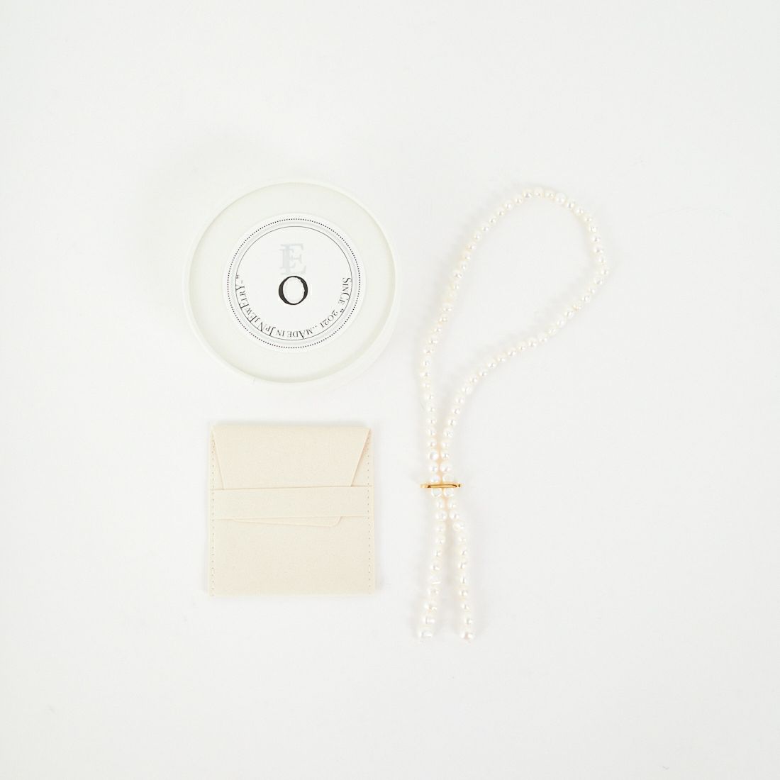 EO [イオ] パール ラリエットネックレス [EO-169] WH/GOLD