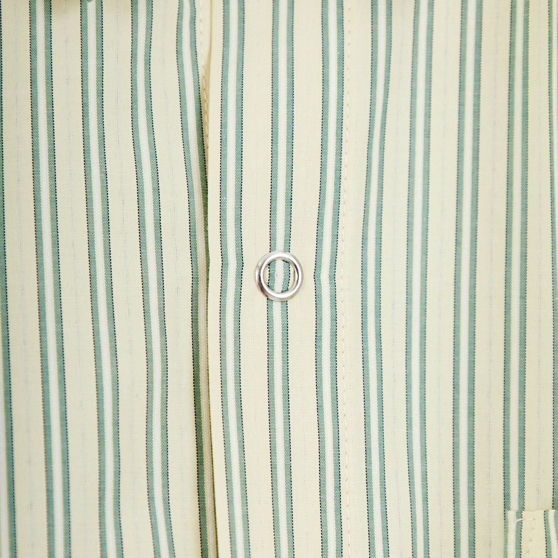 UNIVERSAL OVERALL [ユニバーサルオーバーオール] 別注 ショート丈 ビッグポケットストライプシャツ [U2533158IN-JF] ﾚﾓﾝ