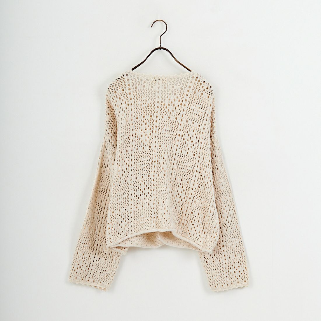 tumugu: [ツムグ] コットンクロッシェカーディガン [TK25412] 06 KINARI