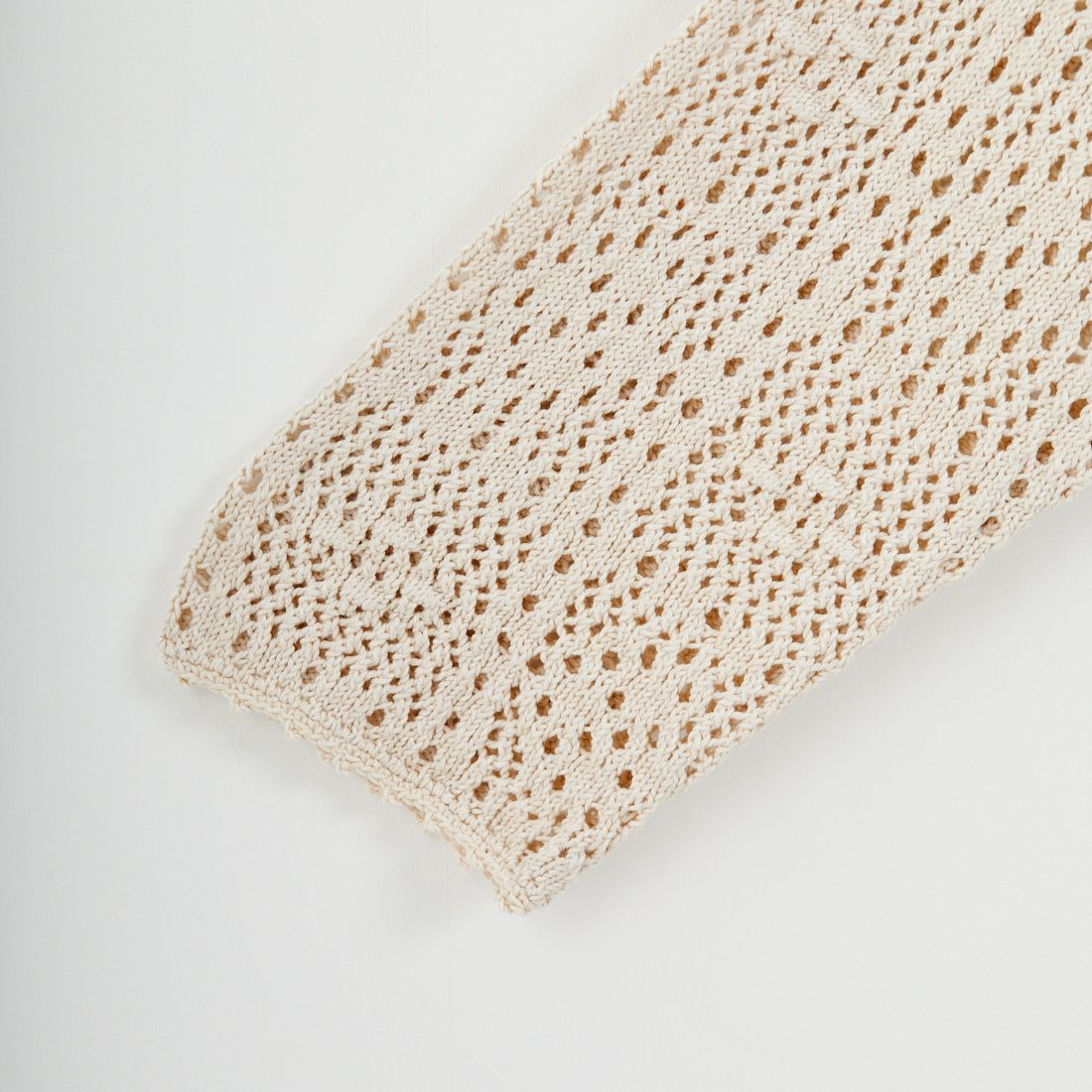 tumugu: [ツムグ] コットンクロッシェカーディガン [TK25412] 06 KINARI