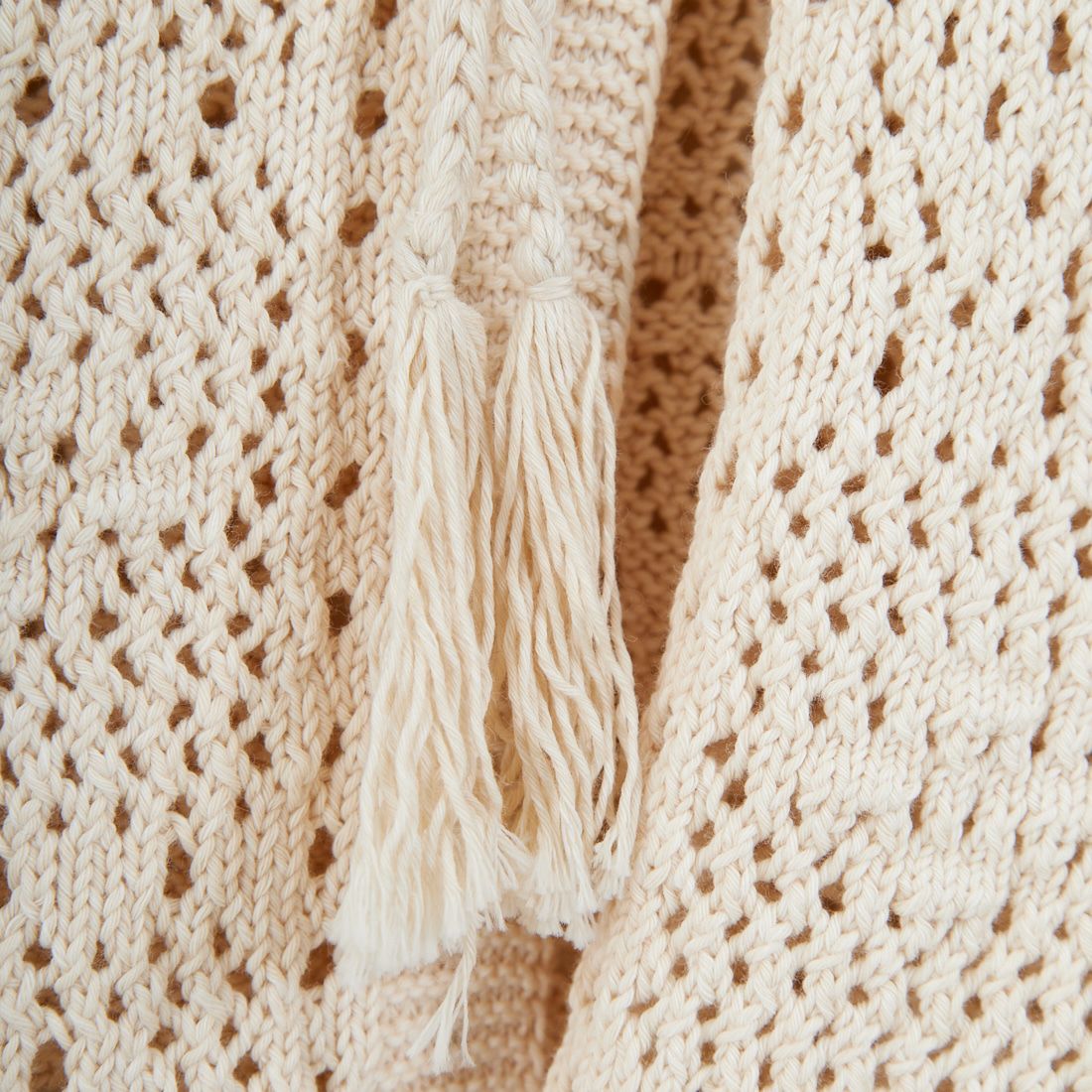 tumugu: [ツムグ] コットンクロッシェカーディガン [TK25412] 06 KINARI