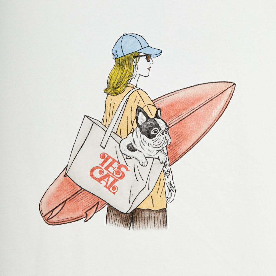 The Endless Summer [エンドレスサマー] MALIBU GIRL ロングスリーブTシャツ [FH-26374316] 07 WHITE