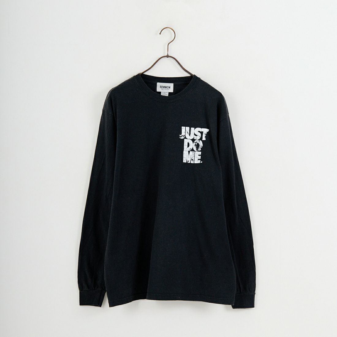 BOW WOW [バウワウ] JUST DO ME エイジドロングスリーブTシャツ [BW261-JDML] BLACK
