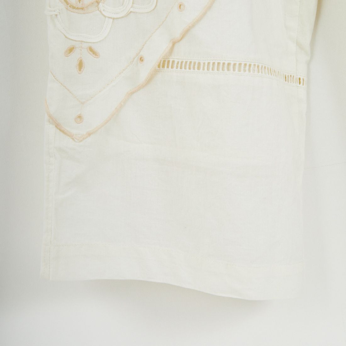 ESTROISLOSE [エストゥロワルーズ] ケミカルカットワーク刺繍パンツ [EB25402] 04 IVORY