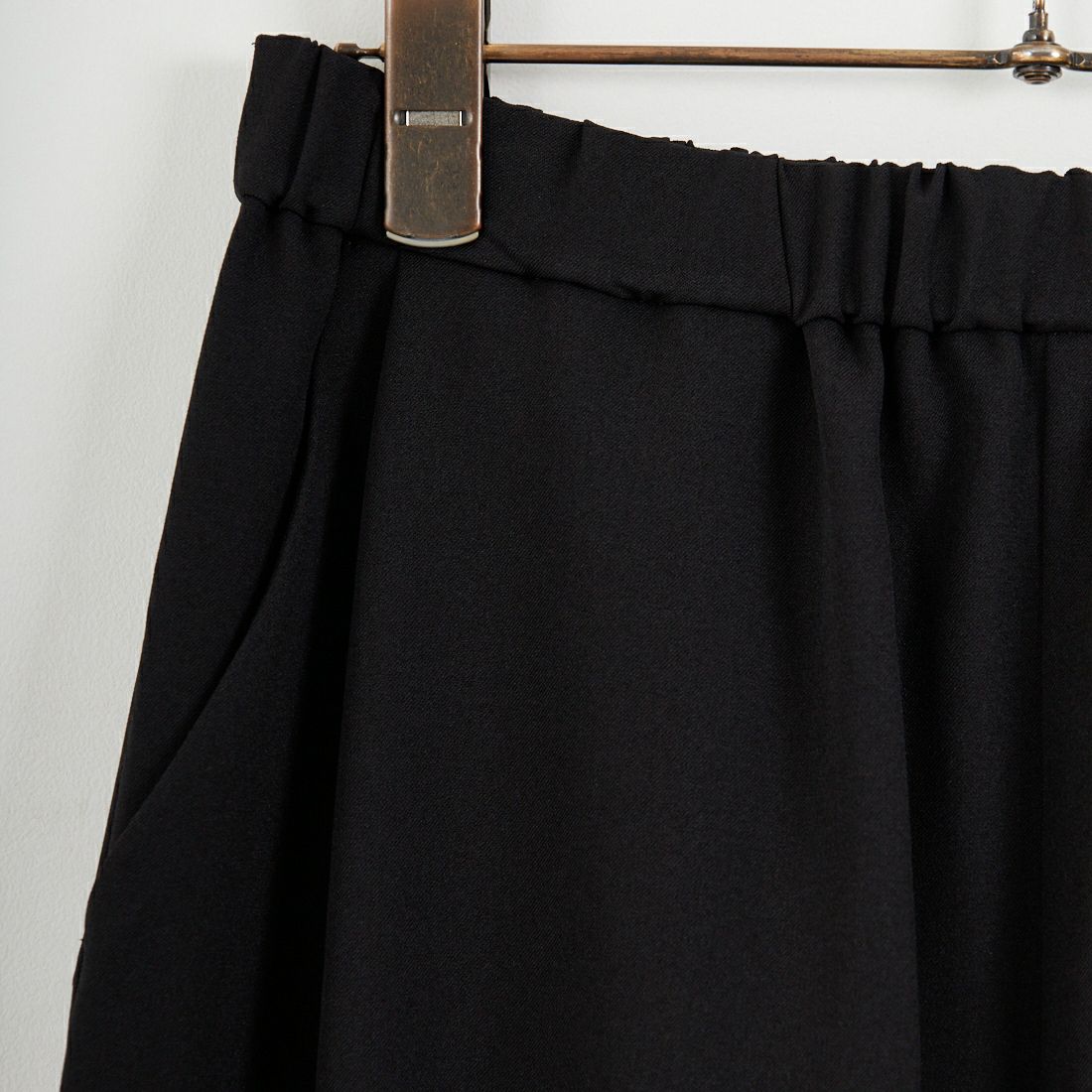 STELLA CIFFON [ステラシフォン] ウォースフィルツイルワイドパンツ [ST3-25206A] 80 BLACK