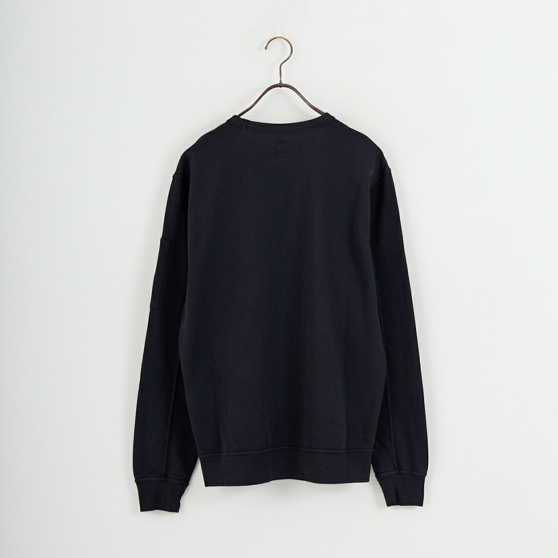 C.P.COMPANY [シーピーカンパニー] ライトフリースクルーネックスウェット [RCCMSS711A] 999 BLACK